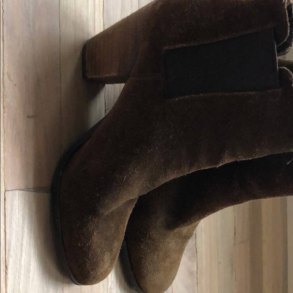3 pair of ankle booties.